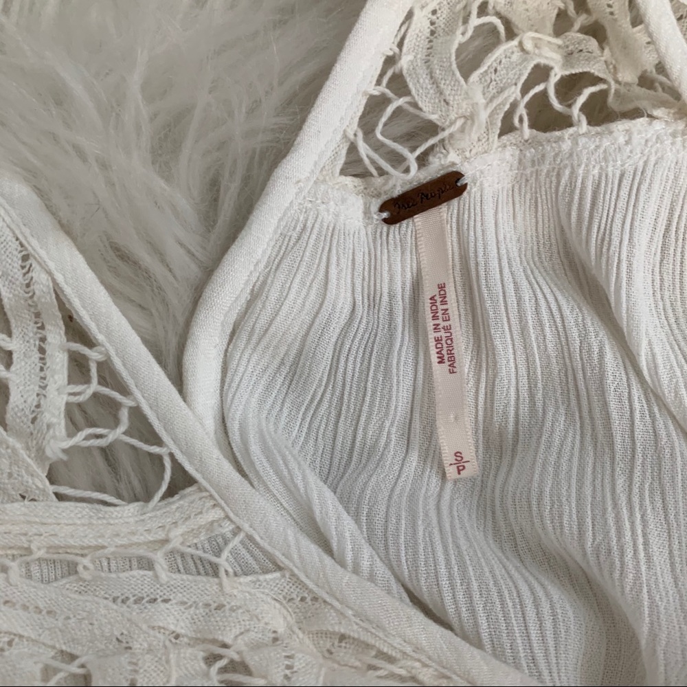 Free People Lace Crochet Tunic Blouson Dress - Picture 5 of 8
